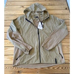 NWT Zyia Active Sahara Zipper Jacket Size Large Men’s Khaki